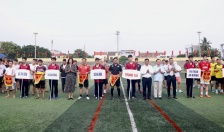 Khai mạc Giải bóng đá vô địch huyện An Dương chào mừng Lễ hội Hoa Phượng Đỏ Hải Phòng 2024 