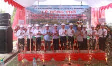 Huyện An Dương: Động thổ dự án nâng cấp đường giao thông thực hiện xây dựng  xã nông thôn mới kiểu mẫu tại xã Lê Lợi