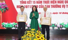 Quận ủy Lê Chân:  Trao tặng Huy hiệu Đảng đợt 19/5 và tổng kết 15 năm thực hiện Nghị quyết số 28-NQ/TU của Ban Thường vụ Thành ủy