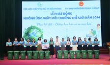 Hội Liên hiệp Phụ nữ thành phố hưởng ứng Ngày môi trường thế giới năm 2024 