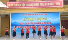 Quận Dương Kinh phát động toàn dân tập luyện môn bơi phòng chống đuối nước năm 2024