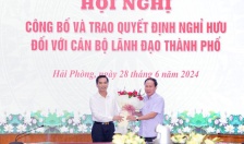 Đồng chí Cao Xuân Liên, Chủ tịch Ủy ban MTTQ Việt Nam thành phố nghỉ hưu hưởng chế độ BHXH từ ngày 1-7- 2024