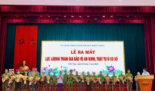 Huyện Kiến Thụy: Ra mắt Lực lượng tham gia bảo vệ an ninh, trật tự ở cơ sở
