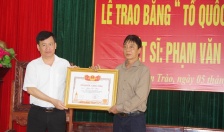 Xã Tân Trào huyện Kiến Thụy tổ chức lễ công bố và trao Bằng “Tổ quốc ghi công”