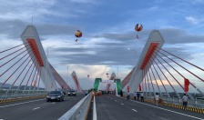 Chính thức thông xe cầu Bến Rừng nối huyện Thủy Nguyên (TP Hải Phòng) với thị xã Quảng Yên (Quảng Ninh)