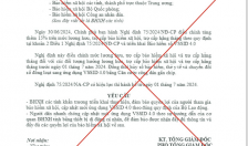 Cảnh báo về việc giả mạo văn bản của BHXH Việt Nam  yêu cầu cập nhật mới ứng dụng VssID 4.0