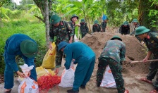 Công an huyện An Dương phối hợp sơ tán 520 hộ dân với 1.845 nhân khẩu để ứng phó cơn bão số 3 