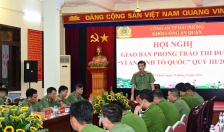 Khối Công an quận:   Giao ban phong trào thi đua “Vì An ninh Tổ quốc” quý III/2024