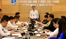 Phó Bí thư Thường trực Thành ủy chủ trì cuộc làm việc với Ban Chấp hành Đảng bộ Trường Đại học Y Dược Hải Phòng