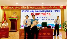 Kỳ họp thứ 16 HĐND Dương Kinh khoá III: Thông qua một số nội dung quan trọng