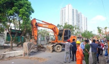 Quận Lê Chân:  Hoàn thành cưỡng chế thu hồi đất đối với 30 hộ dân thuộc Dự án đầu tư xây dựng Khu đô thị ven sông Lạch Tray