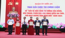 Quận Kiến An: Tổng kết và trao giải Cuộc thi chính luận về “Bảo vệ nền tảng tư tưởng của Đảng, đấu tranh, phản bác các quan điểm sai trái, thù địch” năm 2024