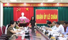 Quận ủy Lê Chân:  Tăng tốc phấn đấu giải ngân 100% vốn đầu tư công