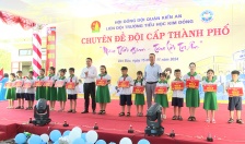 Liên đội Tiểu học Kim Đồng (quận Kiến An) tổ chức chuyên đề cấp thành phố “Màu thời gian – Trao lời tri ân”