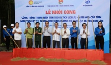 Khởi công Công trình thanh niên tôn tạo Miếu thờ Liệt sĩ thanh niên xung phong xã Phú Lộc (tỉnh Hà Tĩnh)