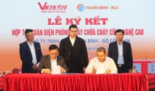 Tổng Công ty VietSafe, Công ty TNHH MTV Thanh Bình - Bộ Công an và Công ty Global Fire Consultant: Ký kết hợp tác phân phối phương tiện, vật tư, thiết bị PCCC