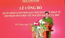 69 phạm nhân được giảm thời hạn chấp hành hình phạt tù dịp Tết Nguyên đán 2025