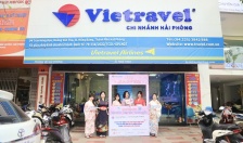 Sôi động “Lễ hội Hoa Anh Đào” tại Vietravel Hải Phòng