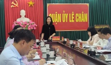 Quận ủy Lê Chân: Tập trung cao cho việc tổ chức thành công Lễ hội truyền thống Nữ tướng Lê Chân