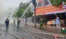 Công an các phường quận Lê Chân phối hợp hướng dẫn 15 cơ sở xây dựng phương án chữa cháy