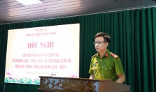 134 cán bộ, chiến sĩ tham gia tập huấn nghiệp vụ kiểm tra về PCCC và CNCH 