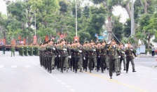 Hợp luyện lần 1 duyệt đội ngũ và diễu hành quần chúng sẵn sàng cho Lễ kỷ niệm 70 năm Ngày giải phóng Hải Phòng
