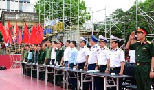 Phó chủ tịch UBND thành phố Hoàng Minh Cường và lãnh đạo CATP kiểm tra công tác hợp luyện diễu binh, diễu hành chào mừng kỷ niệm 70 năm giải phóng Hải Phòng – thành phố Anh hùng