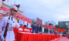Công an thành phố bảo đảm ANTT Chương trình duyệt đội ngũ và diễu hành quần chúng kỷ niệm 70 năm Ngày giải phóng Hải Phòng