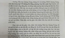 Trường Tiểu học Quang Trung gửi thư cảm ơn Công an phường Vạn Mỹ