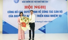 Công bố Quyết định của Giám đốc BHXH Việt Nam về công tác cán bộ tại BHXH khu vực XIII (Hải Dương – Hải Phòng)