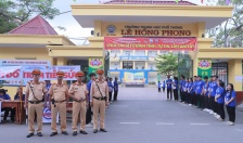 Các lực lượng CATP bảo vệ an toàn ngày đầu kỳ thi tuyển sinh vào lớp 10 THPT năm học 2025 – 2026