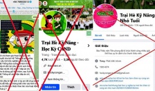 Cảnh giác với chiêu lừa đăng ký trại hè trên các trang Facebook giả mạo