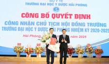 Công bố Quyết định công nhận Chủ tịch Hội đồng Trường Đại học Y Dược Hải Phòng nhiệm kỳ 2020–2025