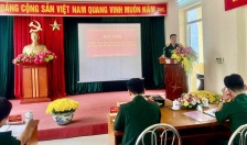 Ban CHQS quận  Lê Chân sơ kết nhiệm vụ quốc phòng, quân sự địa phương