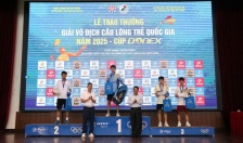 Trao thưởng Giải Vô địch cầu lông trẻ quốc gia năm 2025 – Cúp Donex