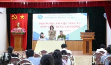 BHXH khu vực XIII  Làm việc với gần 200 đơn vị sử dụng lao động trên địa bàn thành phố Hải Phòng