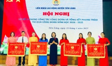 LĐLĐ huyện Tiên Lãng chuyển giao 46 công đoàn cơ sở với 7.000 đoàn viên