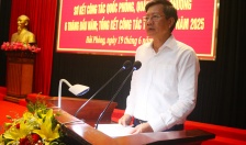 UBND thành phố tổng kết công tác tuyển chọn và gọi công dân nhập ngũ; sơ kết công tác quân sự, quốc phòng 6 tháng đầu năm 2025