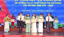 Tổng kết và trao giải Hội thi Sáng tạo kỹ thuật thành phố Hải Phòng lần thứ 5, năm 2024 -2025
