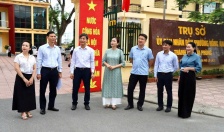 Kiểm tra công tác trang trí cổ động trực quan chào mừng lễ công bố hợp nhất tỉnh Hải Dương và thành phố Hải Phòng