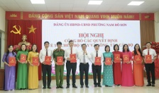 Phường Nam Đồ Sơn: Công bố các Quyết định về tổ chức bộ máy và công tác cán bộ