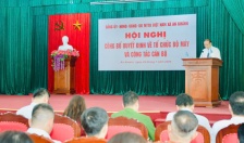 Hội nghị công bố quyết định về công tác cán bộ xã An Khánh