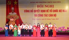Phường Thuỷ Nguyên công bố các quyết định về tổ chức bộ máy và công tác cán bộ