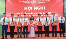 Sở Khoa học và Công nghệ: Công bố các Quyết định của Giám đốc Sở về công tác cán bộ