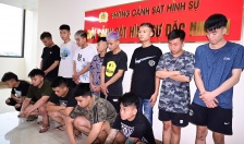 Phòng Cảnh sát hình sự: Tạm giữ 9 đối tượng có hành vi Gây rối trật tự công cộng trên địa bàn phường Lê Thanh Nghị và phường Tứ Minh