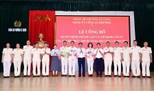Đảng uỷ Công an phường Lê Chân: Công bố Quyết định thành lập và chỉ định cấp ủy các chi bộ trực thuộc Đảng bộ Công an phường.
