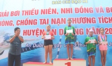 Khai mạc giải bơi thiếu niên nhi đồng, bơi cứu đuối, phòng chống tai nạn thương tích cho trẻ em huyện An Dương năm 2022