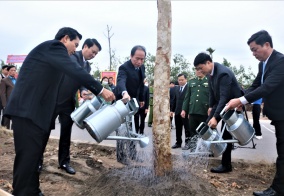 Bí thư Thành ủy Lê Tiến Châu dự lễ phát động Tết trồng cây tại quận Hải An 