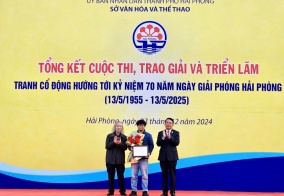 Tổng kết Cuộc thi, trao giải và triển lãm tranh cổ động hướng tới kỷ niệm 70 năm Ngày Hải Phòng giải phóng