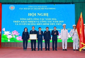 Cục Hải quan Hải Phòng  Thu ngân sách năm 2024 đạt 77.000 tỷ đồng, vượt mức kế hoạch 